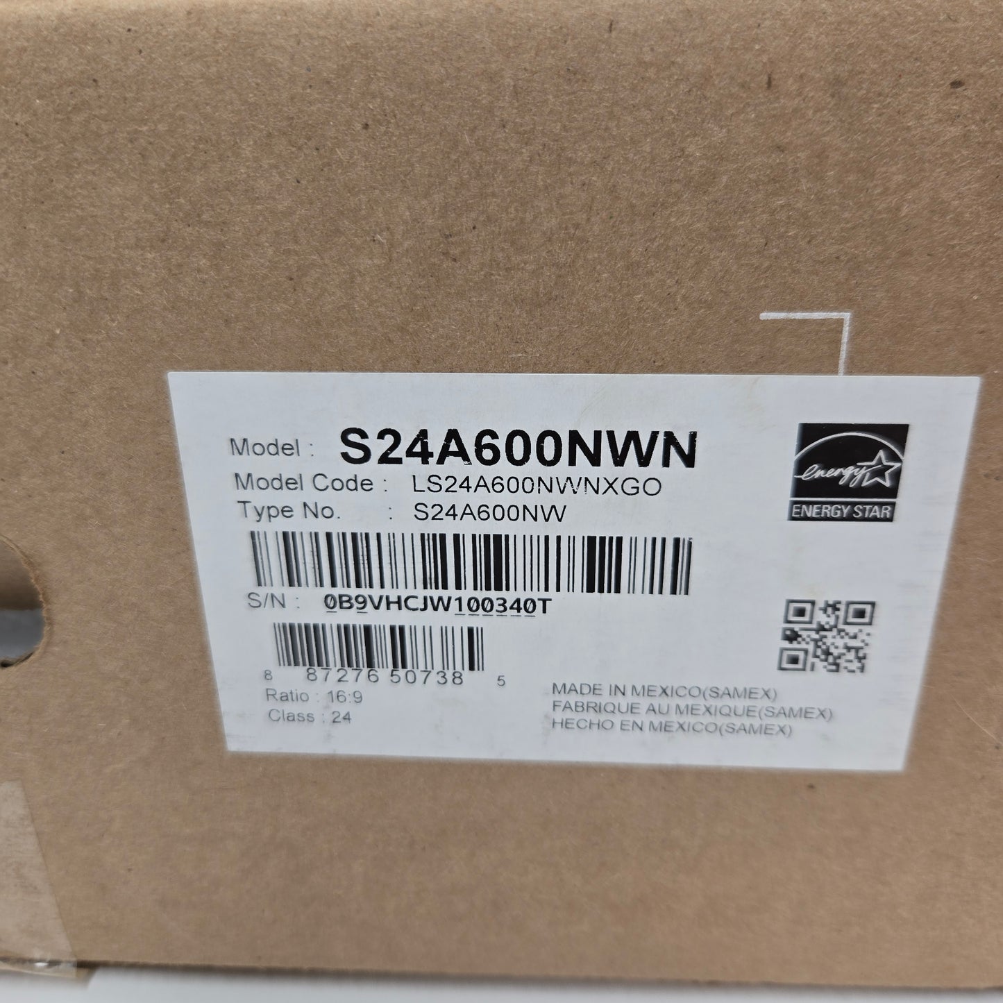 New Samsung SS24A600NW 24" S24A600NW QHD LCD IPS Gaming Monitor