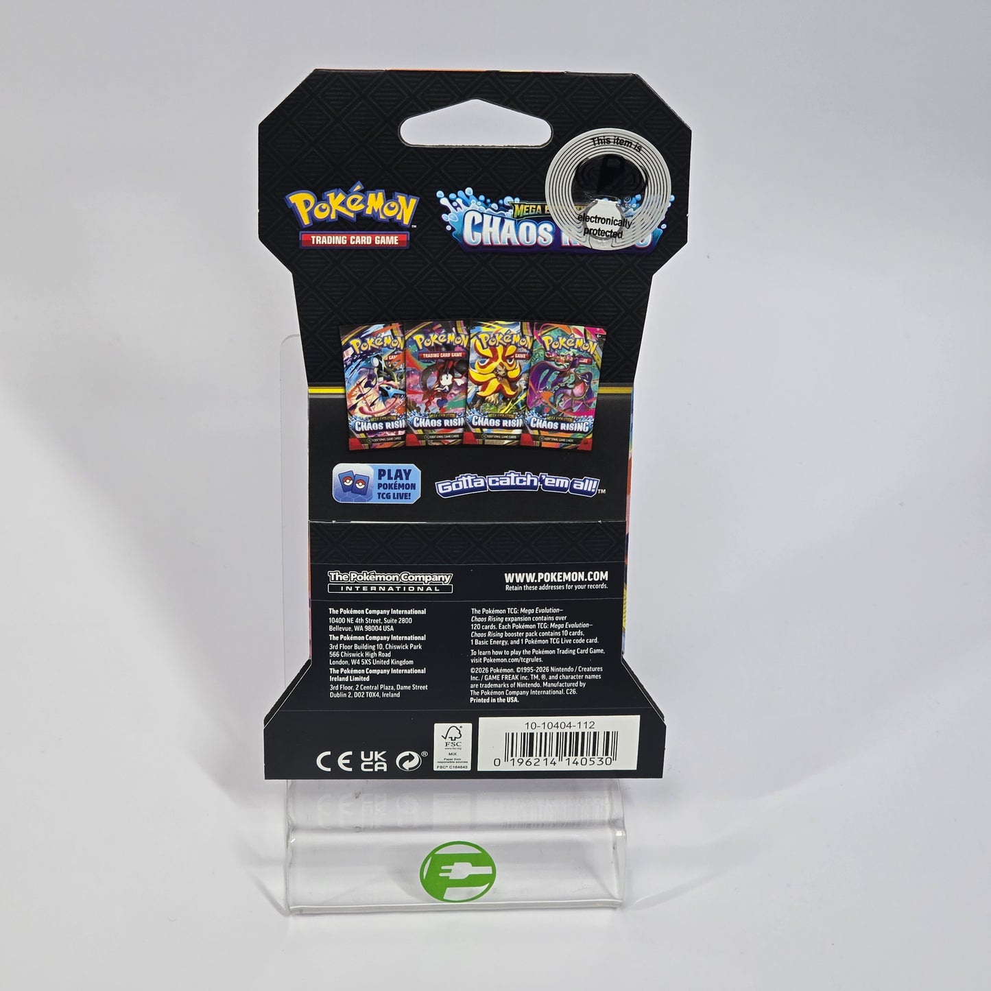 New Pokemon TCG Mega Evolution: Chaos Rising Booster Pack