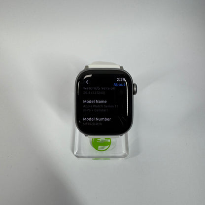 Unlocked Apple Watch Series 11 42MM Space Gray Aluminum Aftermarket Band