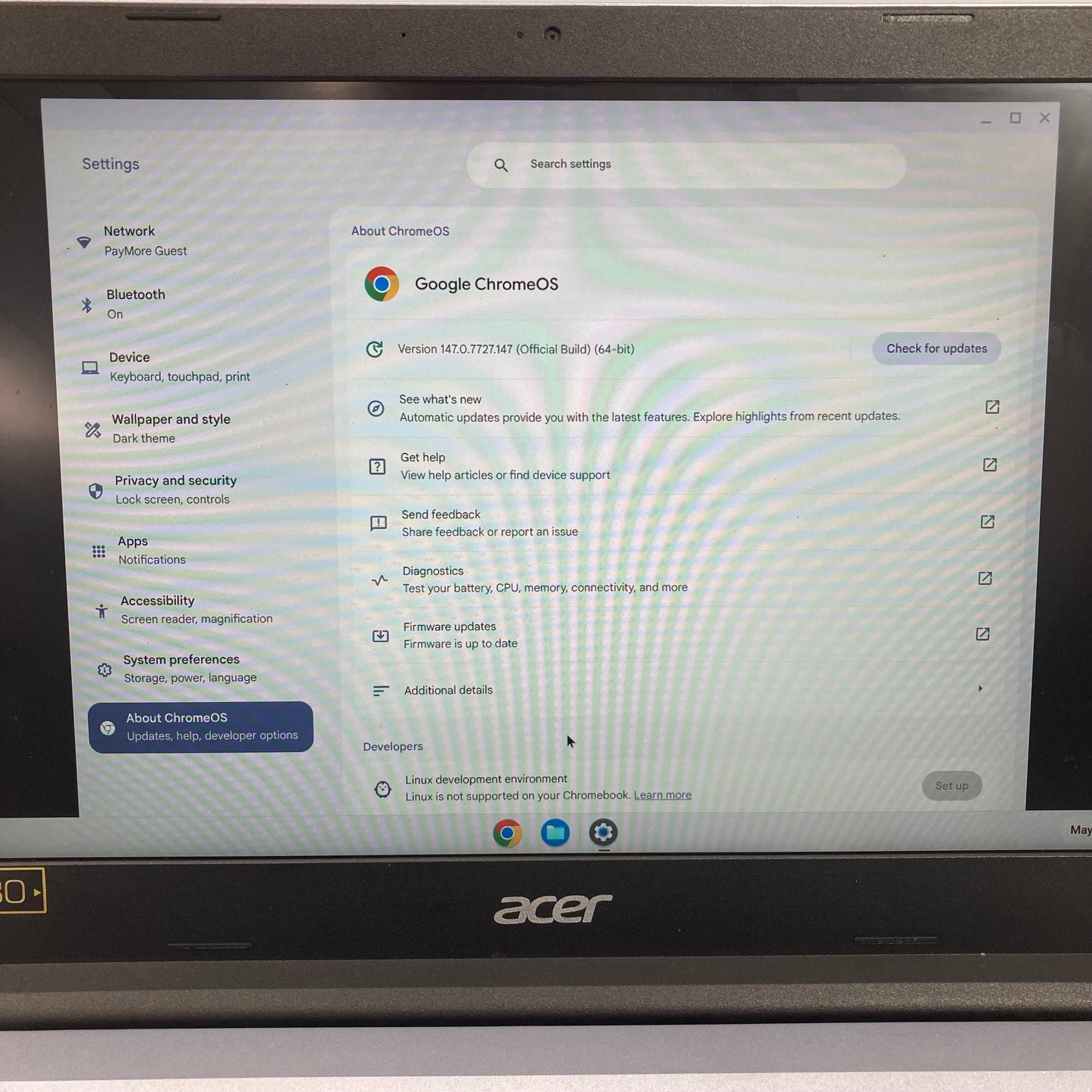 Acer Chromebook 314 14" Celeron N4020 2.8GHz 4GB RAM 2GB SSD GeForce 810M