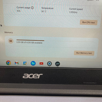 Acer Chromebook 314 14" Celeron N4020 2.8GHz 4GB RAM 2GB SSD GeForce 810M