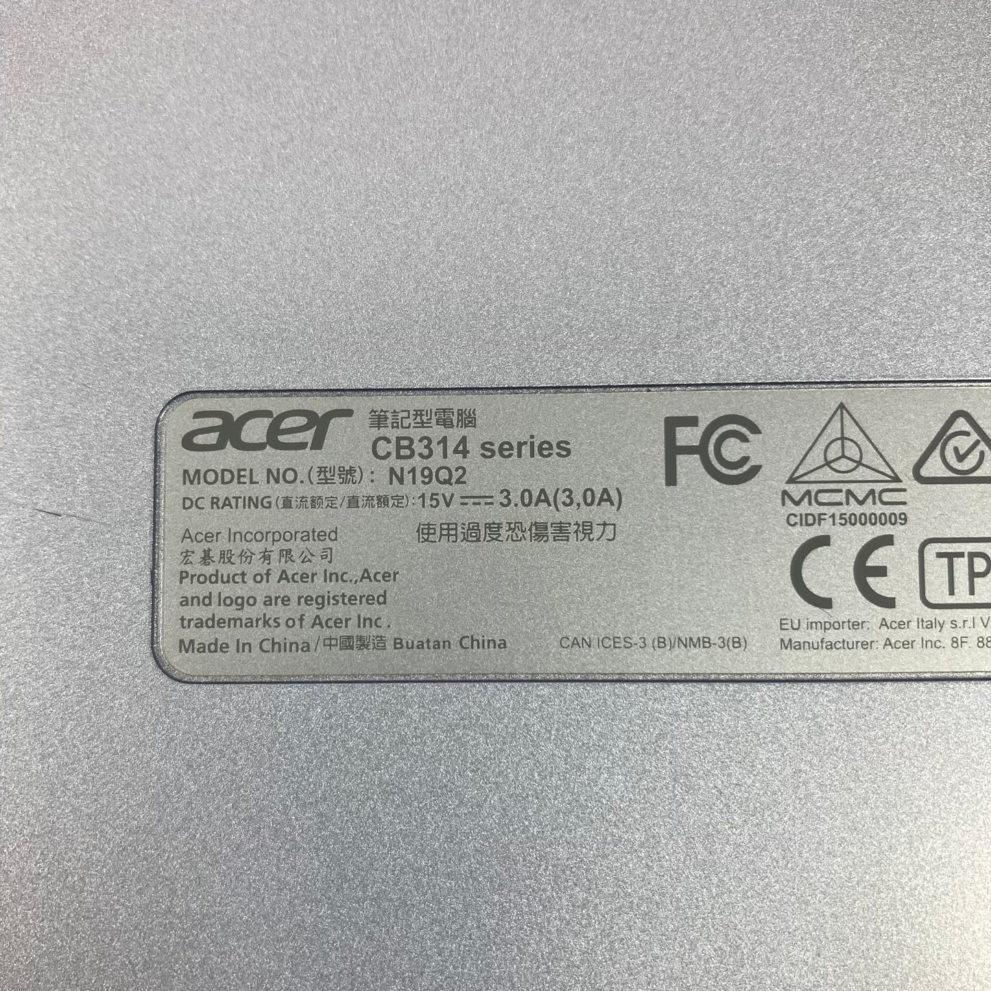 Acer Chromebook 314 14" Celeron N4020 2.8GHz 4GB RAM 2GB SSD GeForce 810M